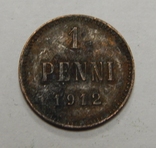 1 пенни, 1912 г Финляндия, фото №2