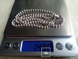Ланцюжок срібний 925 фантазійного плетіння перлина 51 см, фото №7