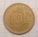 Финляндия 10 пенни, 1963 год, фото №2