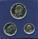 США 1/4 доллара 1976 серебро ПРУФ из набора, фото №3