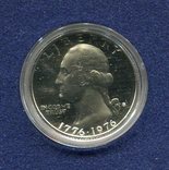 США 1/4 доллара 1976 серебро ПРУФ из набора, фото №5