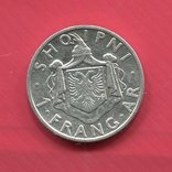 Албания 1 франг 1935 серебро Зогу I, фото №3