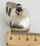 Серьги с гранатами (серебро  925 пр, вес 14,5 гр), фото №6