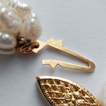 Винтажный браслет из жемчуга с золотыми вставками, фото №5