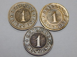 3 монеты по 1 скиллингу, Дания, фото №2