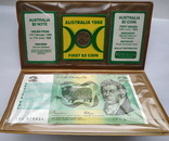 Сувенирный набор из двухдолларовой монеты и банкноты Австралии,1988 год, фото №3
