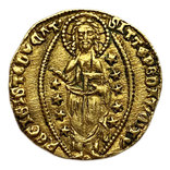 Цехин Томасо Мочениго 1414-1423 года. AU., фото №2