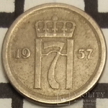 Норвегія 10 ере, 1957, фото №3