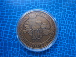 Пам`ятна медаль 10 років Монетному двору НБУ 2008 рік Латунь 50мм, фото №3