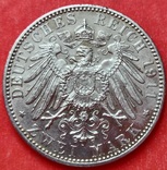  2 марки , Бавария 1911 год, Принц-регент Луитпольд (Леопольд),  AU, фото №5