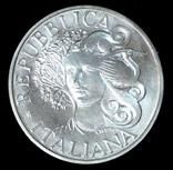 Серебряная монета Италии 1000 лир 1994 г. Флора и фауна Италии., фото №3
