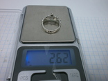 Кольцо Корона Серебро+золото. 925, фото №7