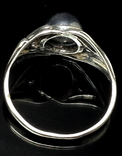 Кольцо, серый камень, фото №4