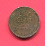 США 1 цент 1914 Пшеничный, фото №3