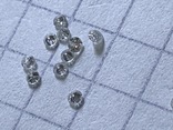 Природные бриллианты диаметр 1.4мм-10шт(3), фото №5