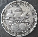 50 центов 1893 г. Колумб., фото №3