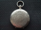 Карманные серебряные часы с механизмом Мозер, фото №3