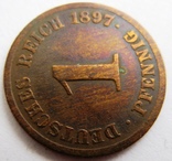 Германия, набор монет 1 + 5 пфеннингов 1897, фото №4