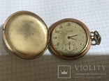 Часы карманные старинные Wega в позолоте, фото №2