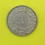 2 Франка 1965р. Срібло., фото №2