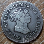 Лукка и Пьомбино 5 франчи 1805 г., фото №2