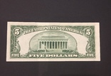 5 $ USA 1928 r. \"Red seal\" UNC, numer zdjęcia 3