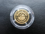10 $ 2001 год Либерия  золото 1/25 унц. 9999`, фото №3