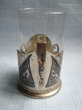 Подстаканник  серебро  875 пр. СССР    вес - 88,5 г, фото №3