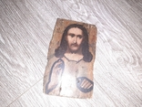 Икона Спаситель Иисус Христос на дереве   19 век 17*10см, фото №2