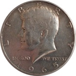 США ½ доллара, 1965 Kennedy Half Dollar,серебро,С254, фото №2