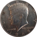 США ½ доллара, 1965 Kennedy Half Dollar,серебро,С255, фото №2