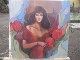 Жінка в тюльпанах, фото №3