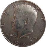 США ½ доллара, 1967 Kennedy Half Dollar,серебро,С256, фото №2