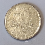 Франція ½ франка, 1977, фото №2