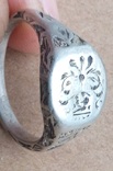 Перстень казацкий серебряный 17 век., фото №7