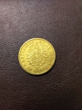 Золото 20 марок 1875 г. Пруссия, фото №3