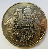 Нидерланды, г. AMSTERDAM -Регата, 5 florin 2000 PROOF, фото №3