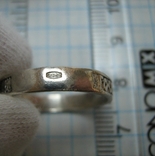 Серебряное Кольцо Спаси и сохрани Молитва 925 проба Размер 18 Серебро 625, фото №8