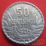 Уругвай 50 сентесімос 1943, фото №3