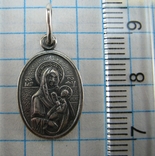 Серебряный Кулон Иконка Пресвятая Богородица Утоли мои моя печали 925 проба Серебро 862, фото №3