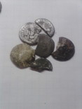 Монети рима і частини бронзових + обломки серебряних., фото №12