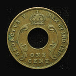 Британская Восточная Африка 1 цент 1923, фото №3