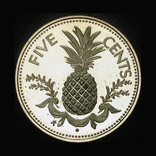 Багамские острова 5 центов 1974 пруф, фото №2