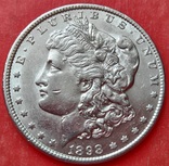 1 Доллар 1898 год . Морган. Серебро., фото №8