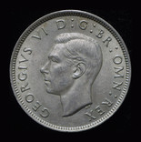Великобритания флорин 1942 Unc серебро, фото №2