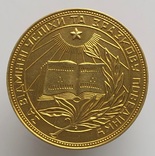 Золотая школьная медаль УССР, обр 1954 г., фото №3