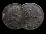 5 франков 1839 года, Луи-Филипп,Королевство Франция, фото №2