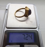 Перстень з каменем світлого кольору, фото №2
