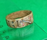 Алюминиевое кольцо с цветными накладками, фото №2