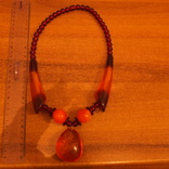 Ожерелье из бакелита под янтарь, фото №7